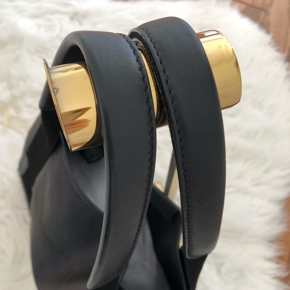 Balenciaga Navy Cabas Small Leather Tote Black - Picture 6 of 16